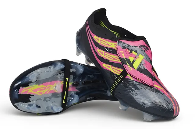 Adidas Black Pink Zapatos de fútbol de bajo corte con cierre de correa para terreno firme 4