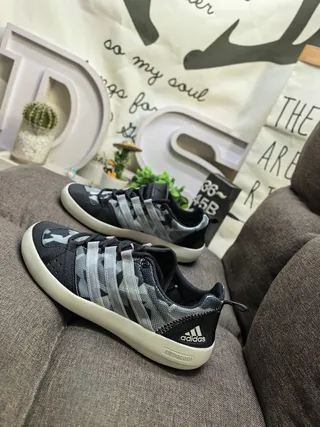 Adidas Black White Breathable Mesh Upper Three-Stripe Side Panel Lifestyle Sneakers 7