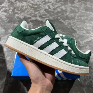 Adidas Campus حذاء رياضي أخضر سويدي للأسلوب الحياة