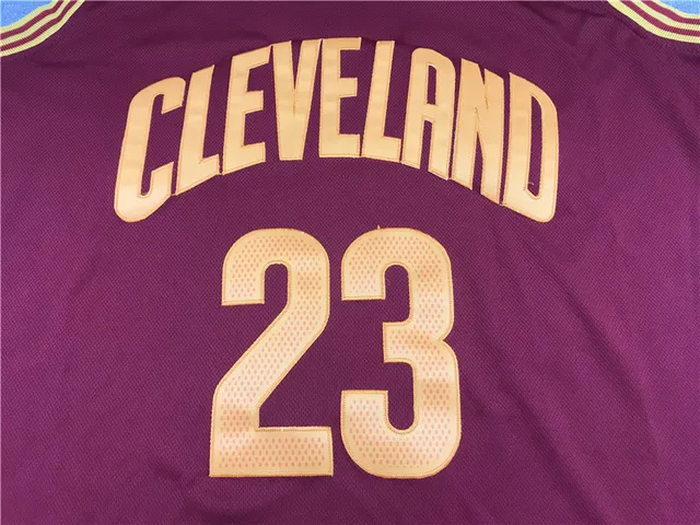 Adidas Cleveland Cavaliers LeBron James Maillot vin rouge 4