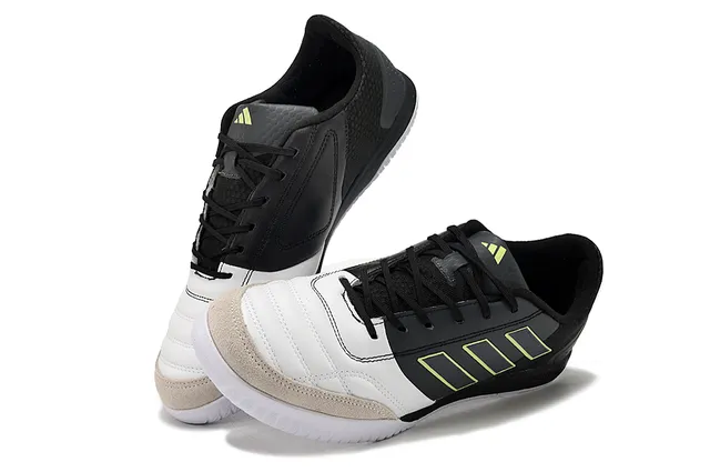 Adidas Copa Black White Low-Top Mesh-and-Leather Upper Indoor Soccer Shoes 2