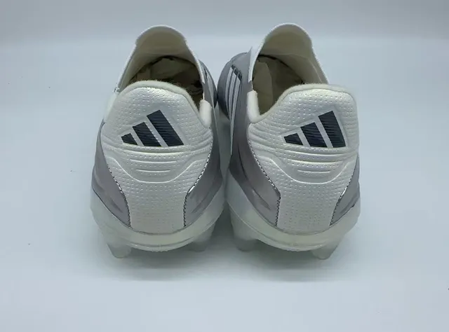 Adidas Copa Prata Branco Sem Cadarços Colar Superior Sintético Metálico Gramado Firme Sapatos de Futebol 9