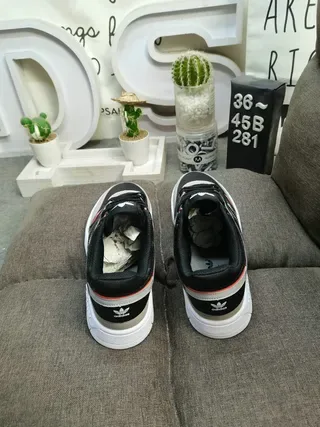 Adidas Drop Step White Gray Red Black Lifestyle Sneakers 8