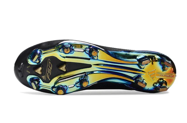 Adidas F50 Lightstrike Pro 黑色全息 Firm-Ground 足球鞋 6