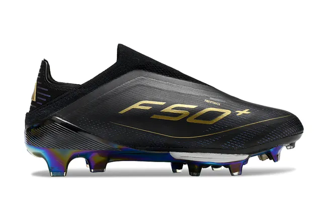 Adidas F50 Lightstrike Pro 黑色全息 Firm-Ground 足球鞋 7