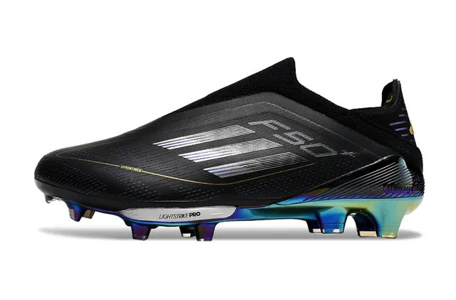 Adidas F50 Lightstrike Pro 黑色全息 Firm-Ground 足球鞋 8