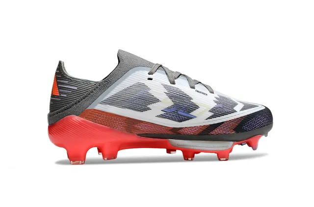 أديداس F50 Lightstrike Pro أحمر رمادي أسود أرض صلبة أحذية كرة القدم 3