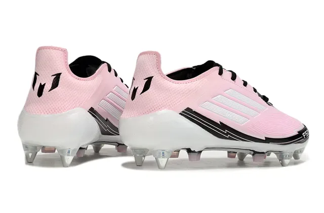 Adidas F50 Messi Pink Black Crampons de football pour terrain ferme 5