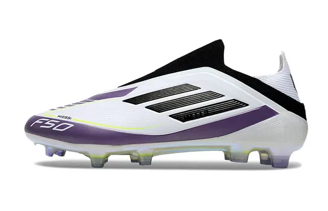 Adidas F50 Messi White Purple Iridescent FG 足球鞋 7