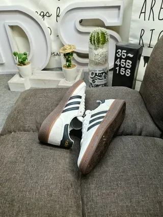 Adidas Handball Spezial أبيض أسود بني أحذية نمط حياة 7