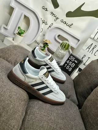 Adidas Handball Spezial أبيض أسود بني أحذية نمط حياة 9