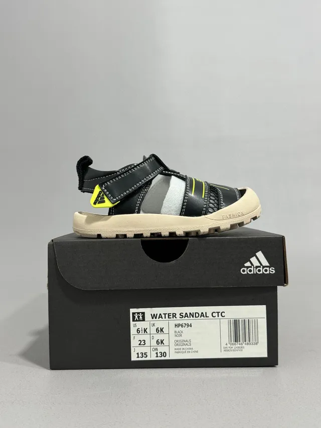 Adidas Niños Verde Oliva y Beige Sandalias Casuales 4