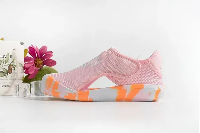 Adidas Orange Mesh Slip-On Lifestyle Sneakers 5
