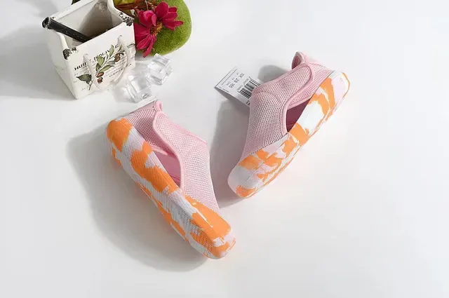 Adidas Orange Mesh Slip-On Lifestyle Sneakers 6