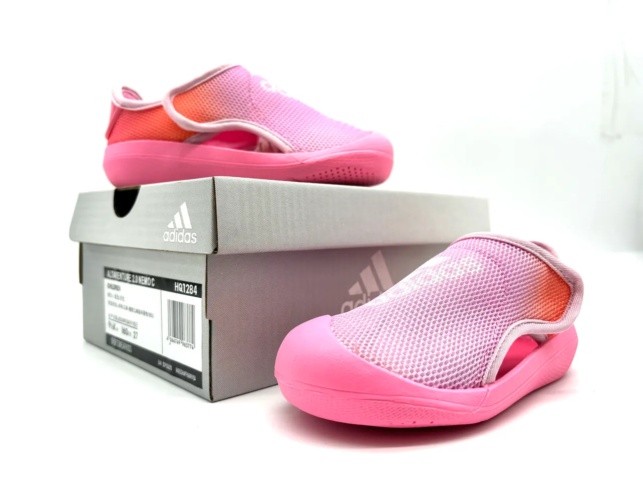 Adidas Chaussures casuales rose orange slip-on en mesh 3