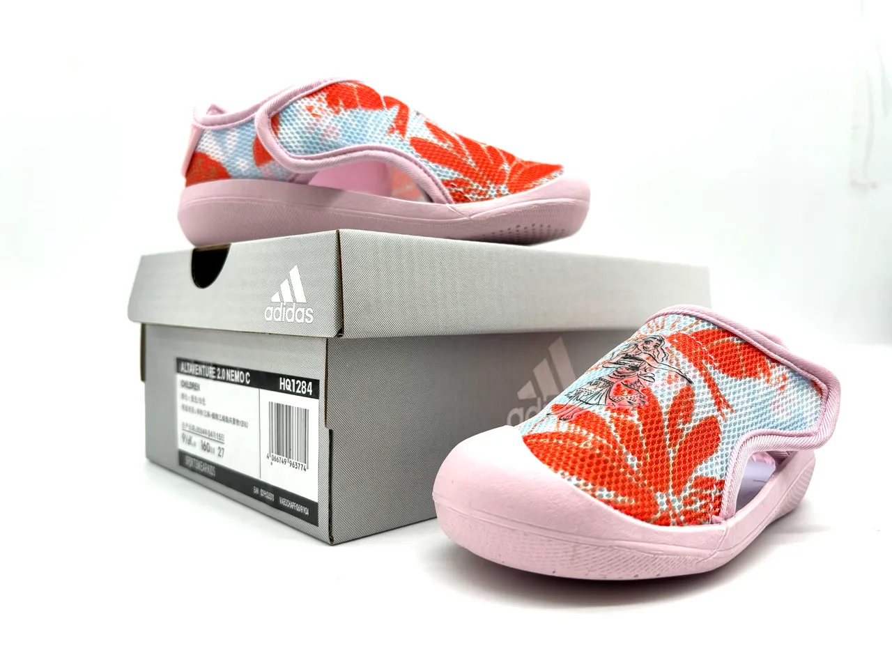 Adidas Chaussures casuales rose orange slip-on en mesh 9