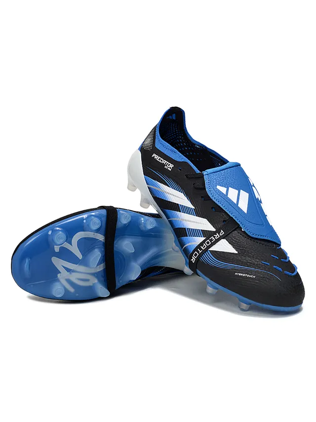 Adidas Predator Accuracy Black Blue White Firm-Ground Zapatos de fútbol 4