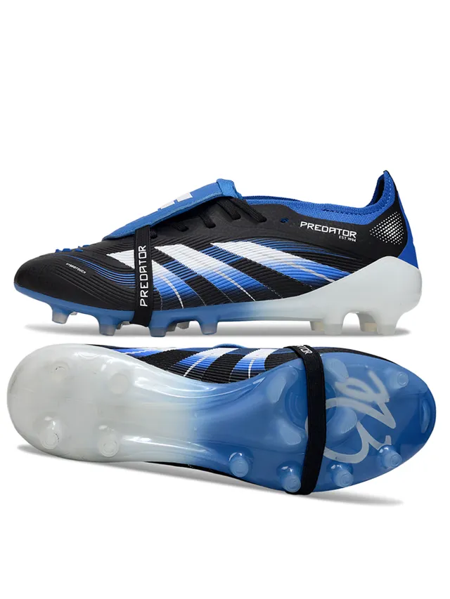 Adidas Predator Accuracy Black Blue White Firm-Ground Zapatos de fútbol 6