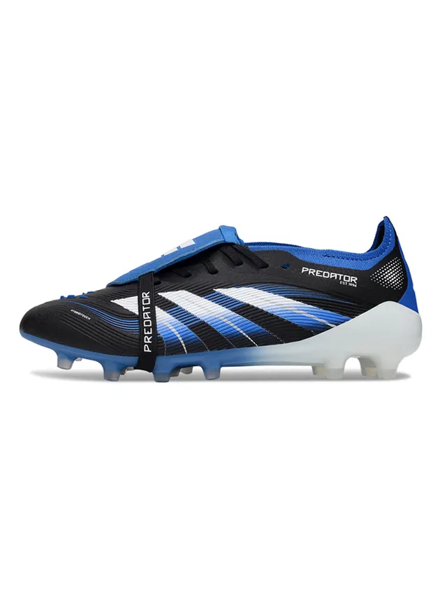 Adidas Predator Accuracy Black Blue White Firm-Ground Zapatos de fútbol 7