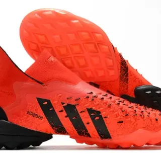 Adidas Predator Freak Demonskin Chuteira Turf Laranja Preto