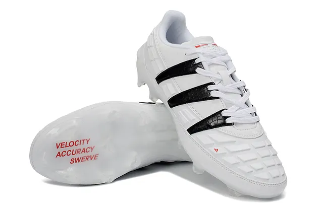 Adidas Predator সাদা কালো লো-কাট ফুটবল বুট মোল্ডেড কনিক্যাল স্টাডস ফার্ম-গ্রাউন্ড ফুটবল জুতা 4