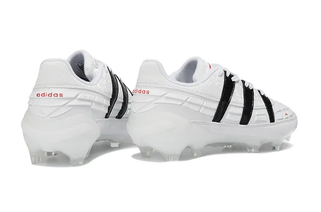 Adidas Predator সাদা কালো লো-কাট ফুটবল বুট মোল্ডেড কনিক্যাল স্টাডস ফার্ম-গ্রাউন্ড ফুটবল জুতা 5
