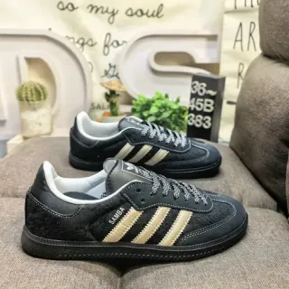 Adidas Samba Black and Beige Lifestyle Sneakers