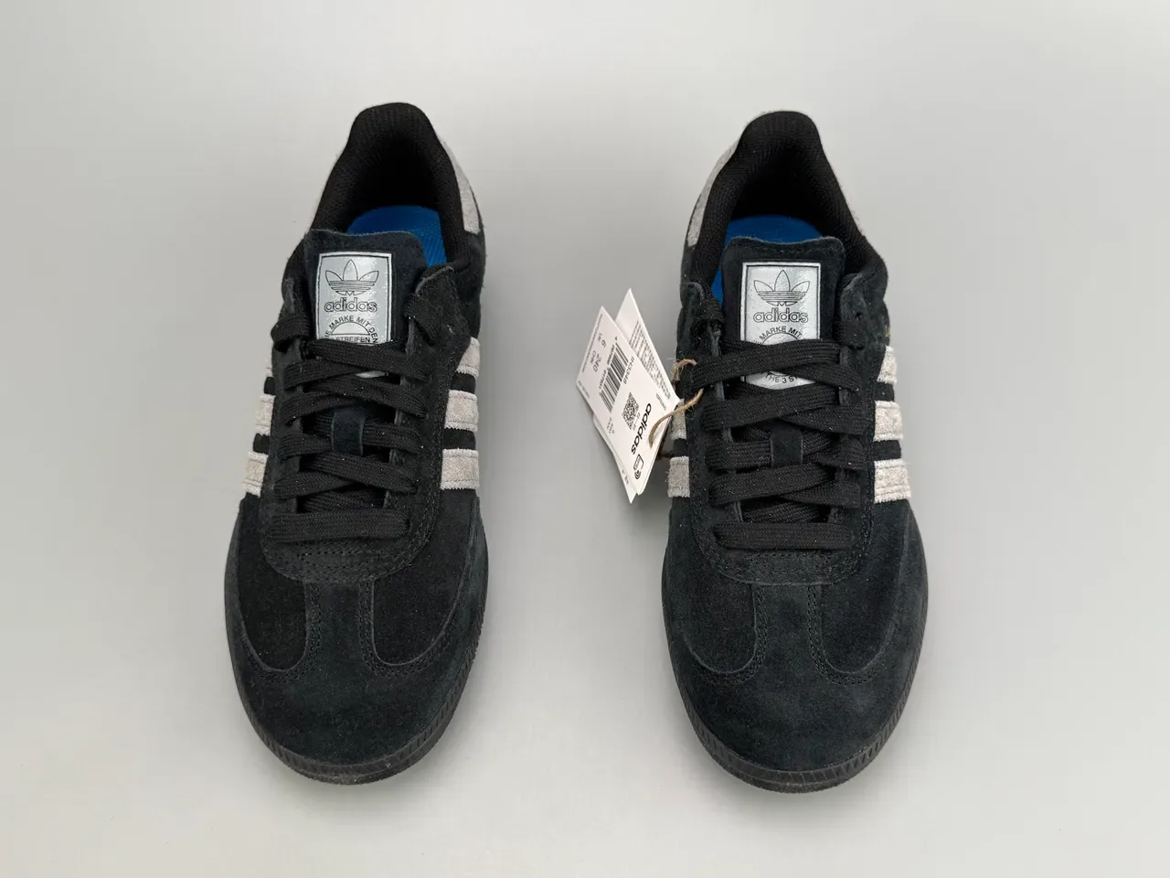 Adidas Samba Tênis Lifestyle Preto e Cinza de Camurça 7