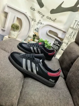 Adidas Samba Chaussures Lifestyle Noir et Rose en Cuir 7