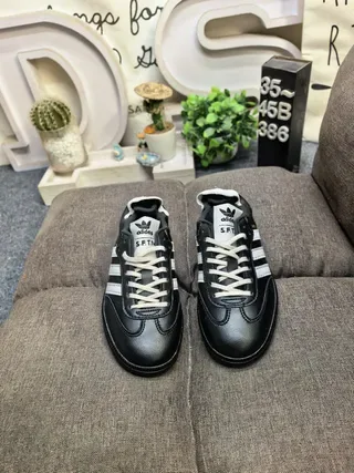 Adidas Samba কালো ও সাদা চামড়ার লাইফস্টাইল স্নিকার 10
