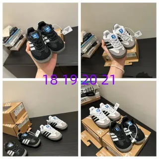 Adidas Samba أسود رمادي منخفضة العلوي جلد ونسيج أحذية رياضية نمط حياة