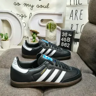 Adidas Samba أسود أبيض لثة Lifestyle Sneakers