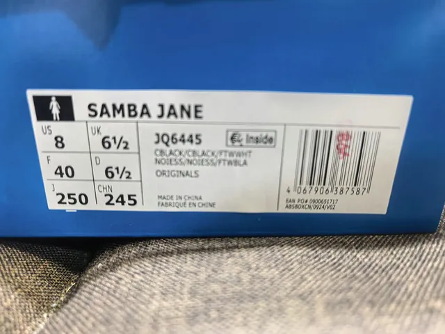 Adidas Samba noir blanc Gum Mary Jane Shoes 2