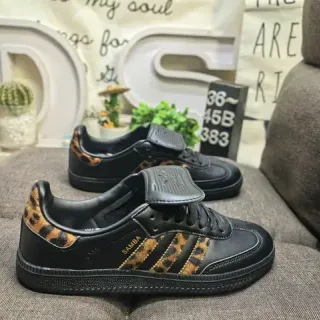 Adidas Samba Zapatillas Lifestyle Negro con estampado de leopardo