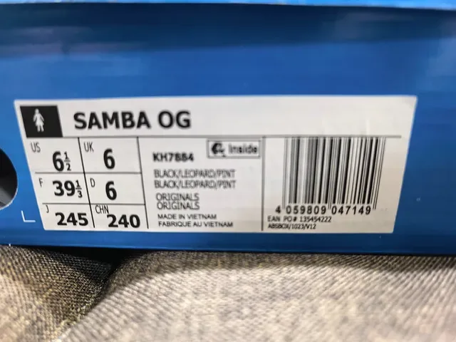 Adidas Samba Tênis Lifestyle Preto com estampa de leopardo 2