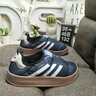 Adidas Samba أزرق بحري مبطنة سليب أون أسلوب حياة رياضية