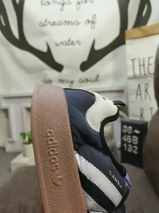 Adidas Samba أزرق بحري مبطنة سليب أون أسلوب حياة رياضية 3