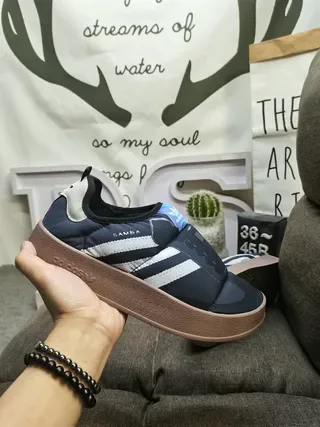 Adidas Samba أزرق بحري مبطنة سليب أون أسلوب حياة رياضية 5