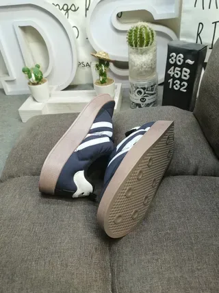 Adidas Samba أزرق بحري مبطنة سليب أون أسلوب حياة رياضية 6