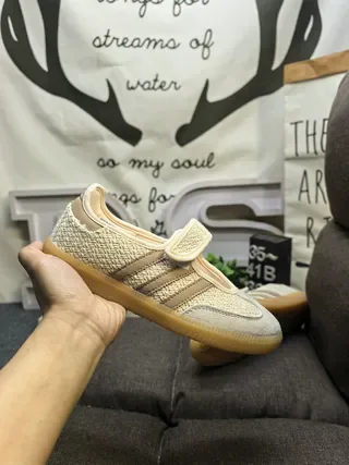 Adidas Samba OG Beige Woven Lifestyle Sneakers 5