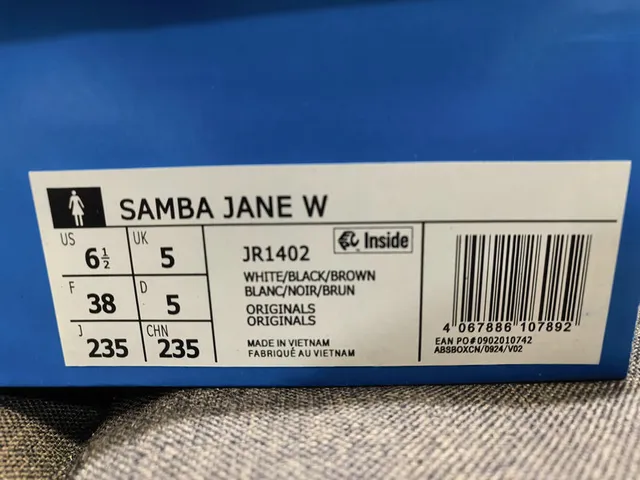 Adidas Samba Sapatos Mary Jane Rosa Bege Sem Cadarço com Tirante Velcro 12