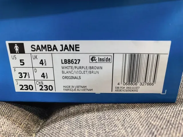 Adidas Samba Blanc et Violet Chaussures Lifestyle 2