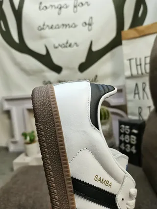 Adidas Samba White Black Gum Lifestyle Sneakers 3