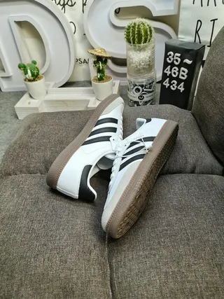 Adidas Samba White Black Gum Lifestyle Sneakers 6