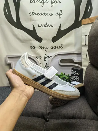 Adidas Samba Blanc Noir Gum Chaussures Lifestyle 5