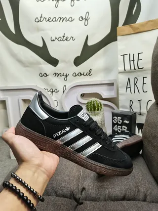 Adidas Spezial Zapatillas Lifestyle de Ante Negro y Plata 5