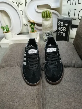 Adidas Spezial Zapatillas Lifestyle de Ante Negro y Plata 10