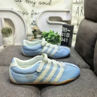أديداس سبيزيال حذاء رياضي نمط حياة أزرق بيج low-top مع شريط فيلكرو
