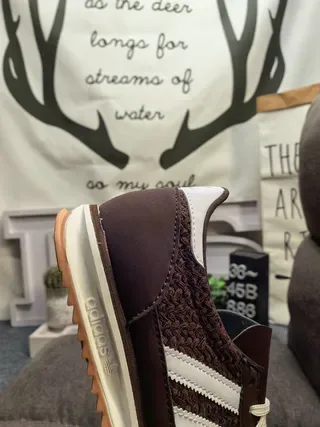Adidas Spezial Tênis Lifestyle Marrom e Branco Tecido 3
