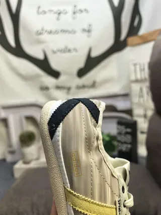 Adidas Spezial-Inspirado Beige y Oro Zapatillas Lifestyle 3